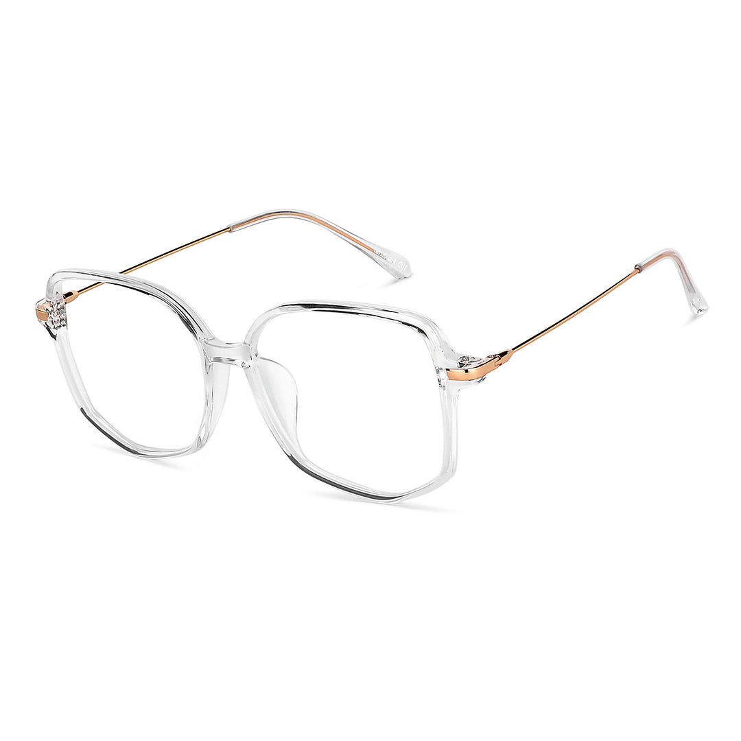 Lenskart Air Online Crystal Transparent Full Rim Geometric right side