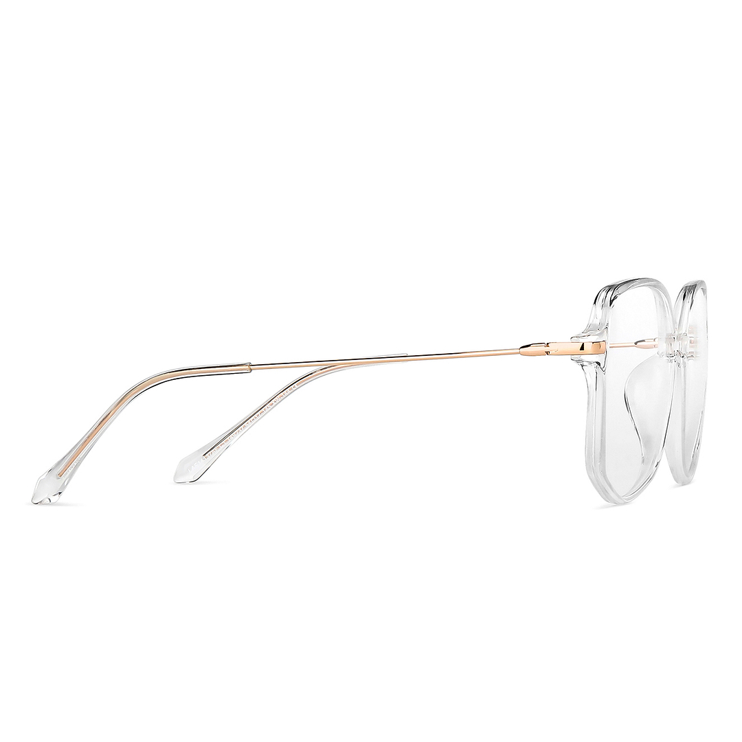 Lenskart Air Online Crystal Transparent Full Rim Geometric left side