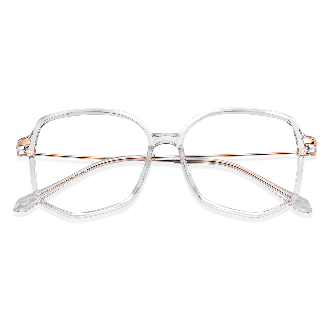 Lenskart Air Online Crystal Transparent Full Rim Geometric left side