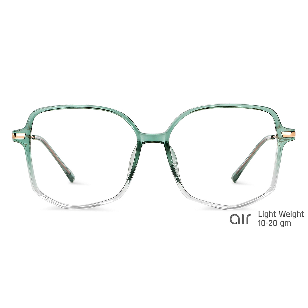 Lenskart Air Online Green Transparent Full Rim Geometric right side