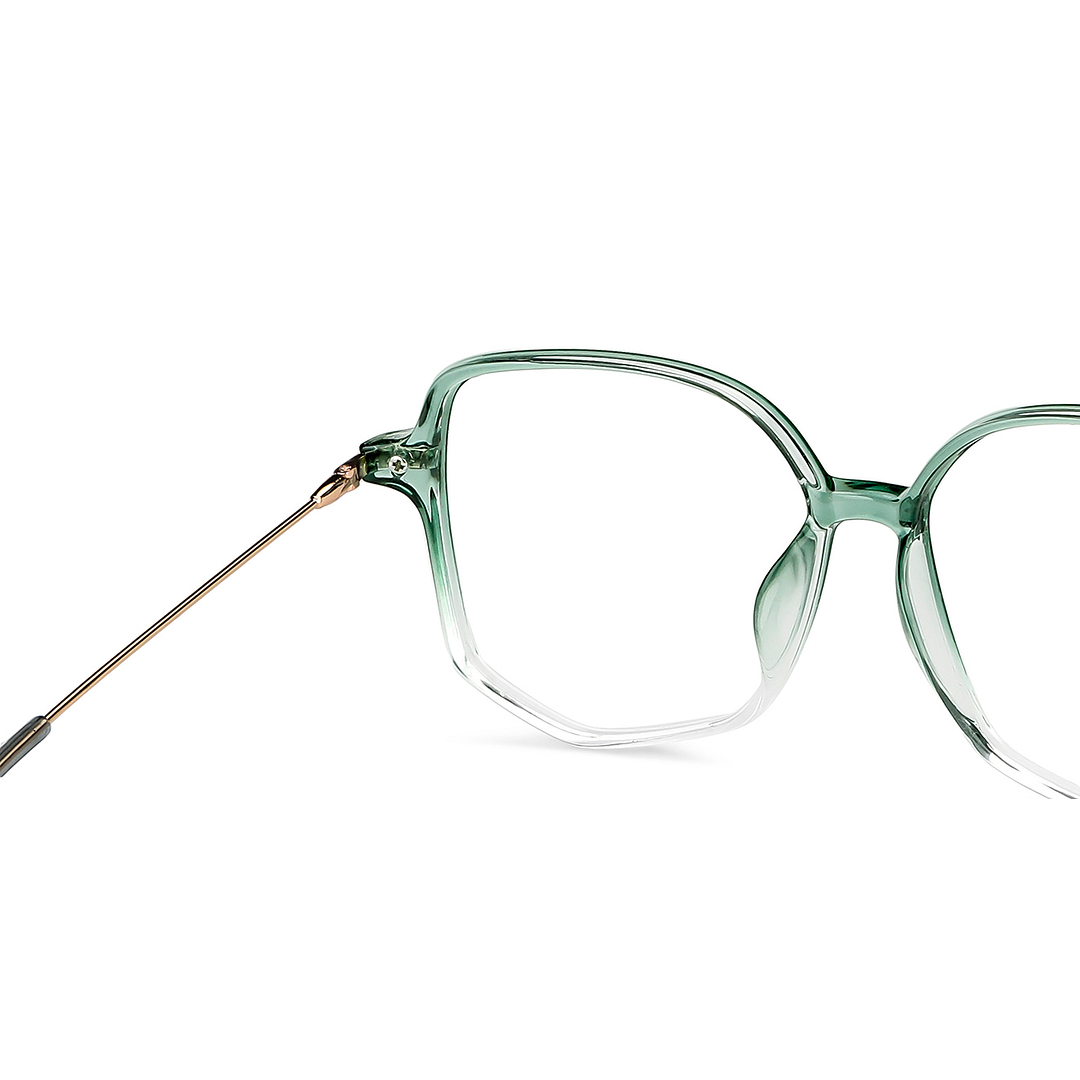 Lenskart Air Online Green Transparent Full Rim Geometric right side