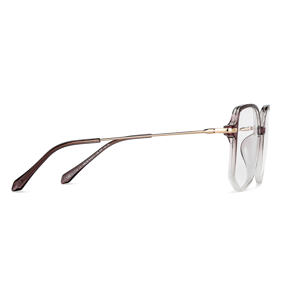 Lenskart Air Online Purple Transparent Full Rim Geometric left side