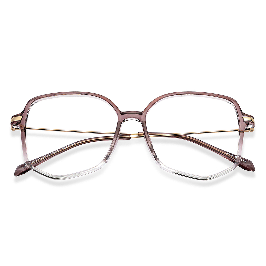 Lenskart Air Online Purple Transparent Full Rim Geometric left side