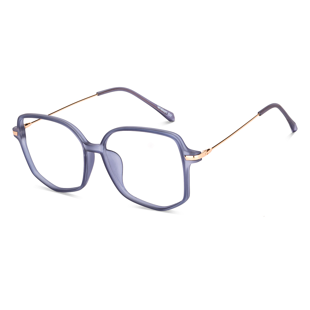 Lenskart Air Online Purple Transparent Full Rim Geometric right side