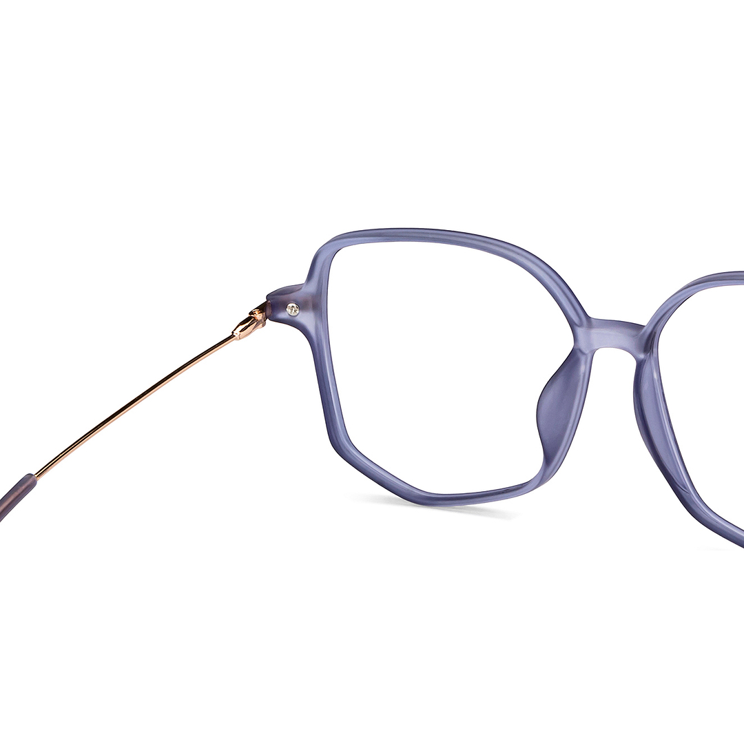 Lenskart Air Online Purple Transparent Full Rim Geometric right side