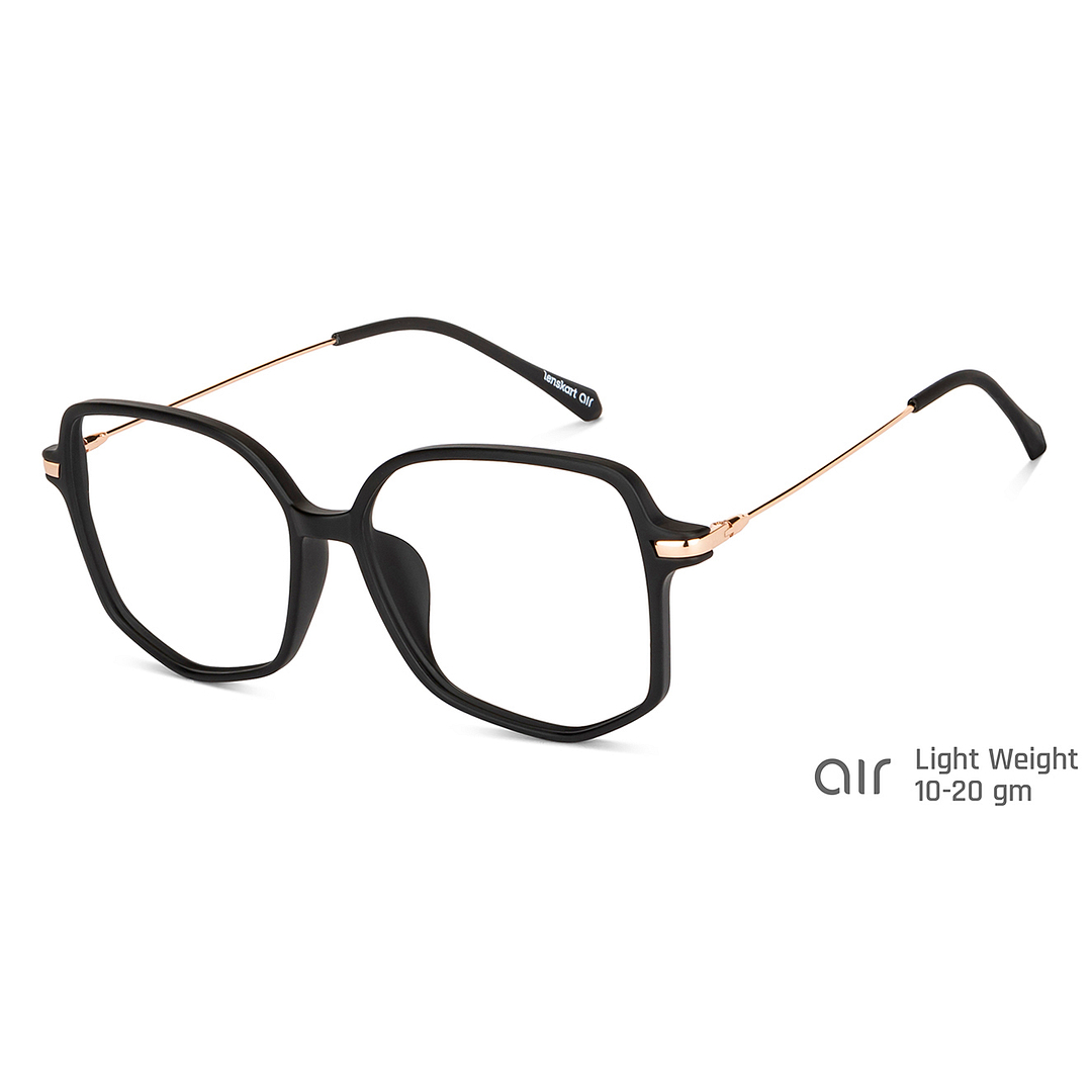 Lenskart Air Online Black Full Rim Geometric left side