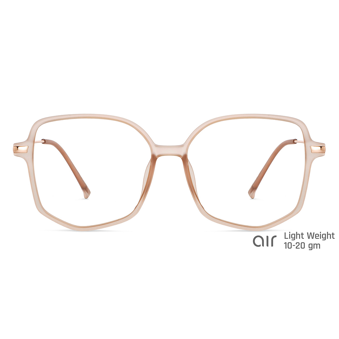 Lenskart Air Online Brown Transparent Full Rim Geometric right side
