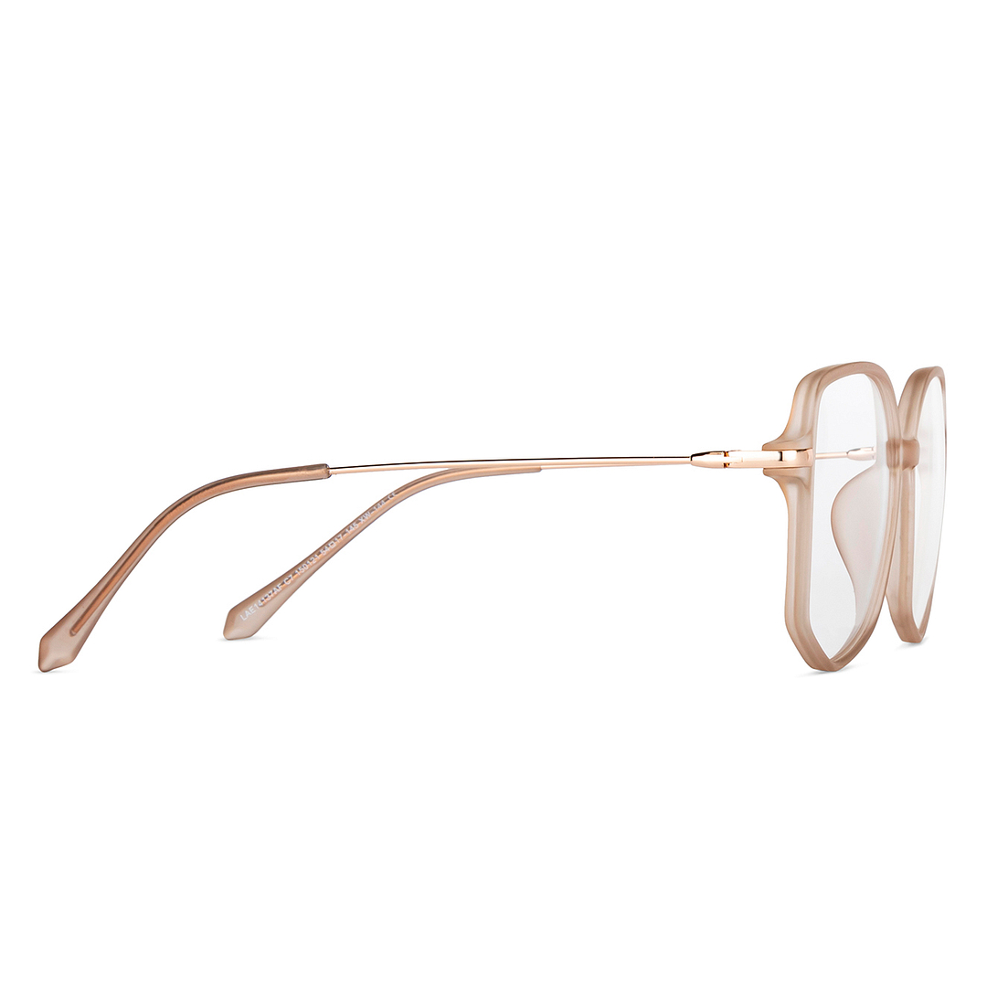Lenskart Air Online Brown Transparent Full Rim Geometric left side