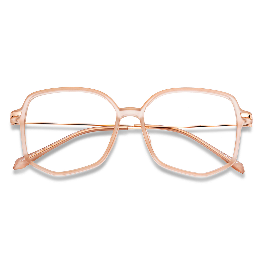 Lenskart Air Online Brown Transparent Full Rim Geometric left side