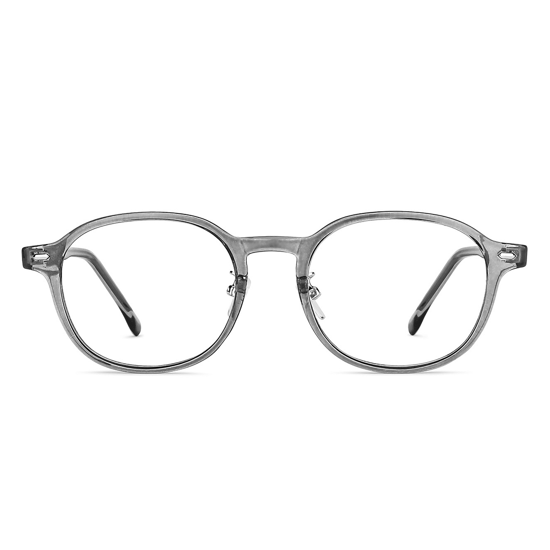 Lenskart Air Online Gray Transparent Full Rim Round right side
