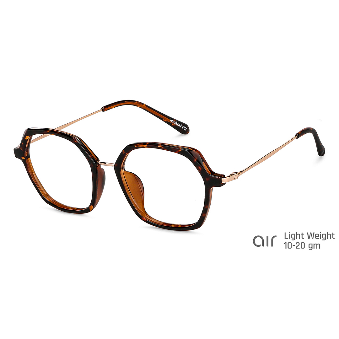 Lenskart Air Online Gold Full Rim Geometric left side