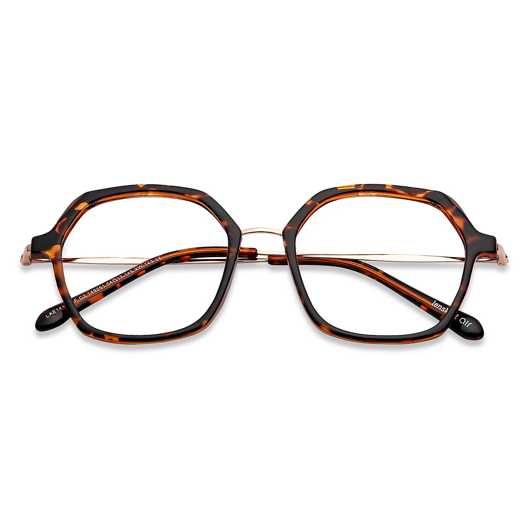 Lenskart Air Online Gold Full Rim Geometric left side