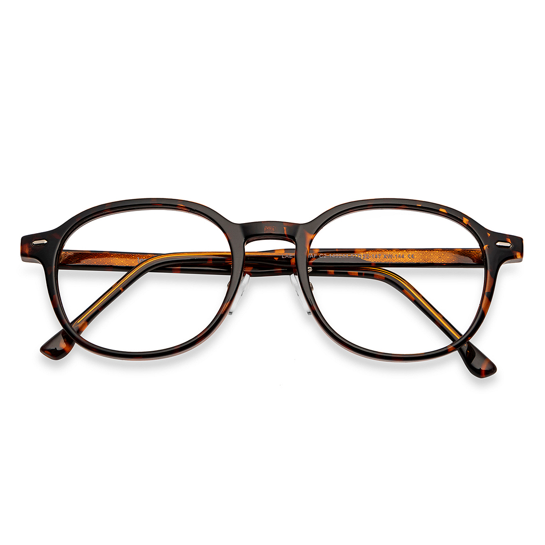 Lenskart Air Online Light Brown Full Rim Round left side