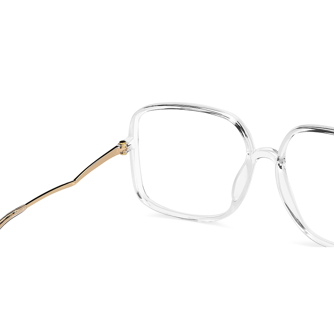 Lenskart Air Online Crystal Transparent Full Rim Square right side