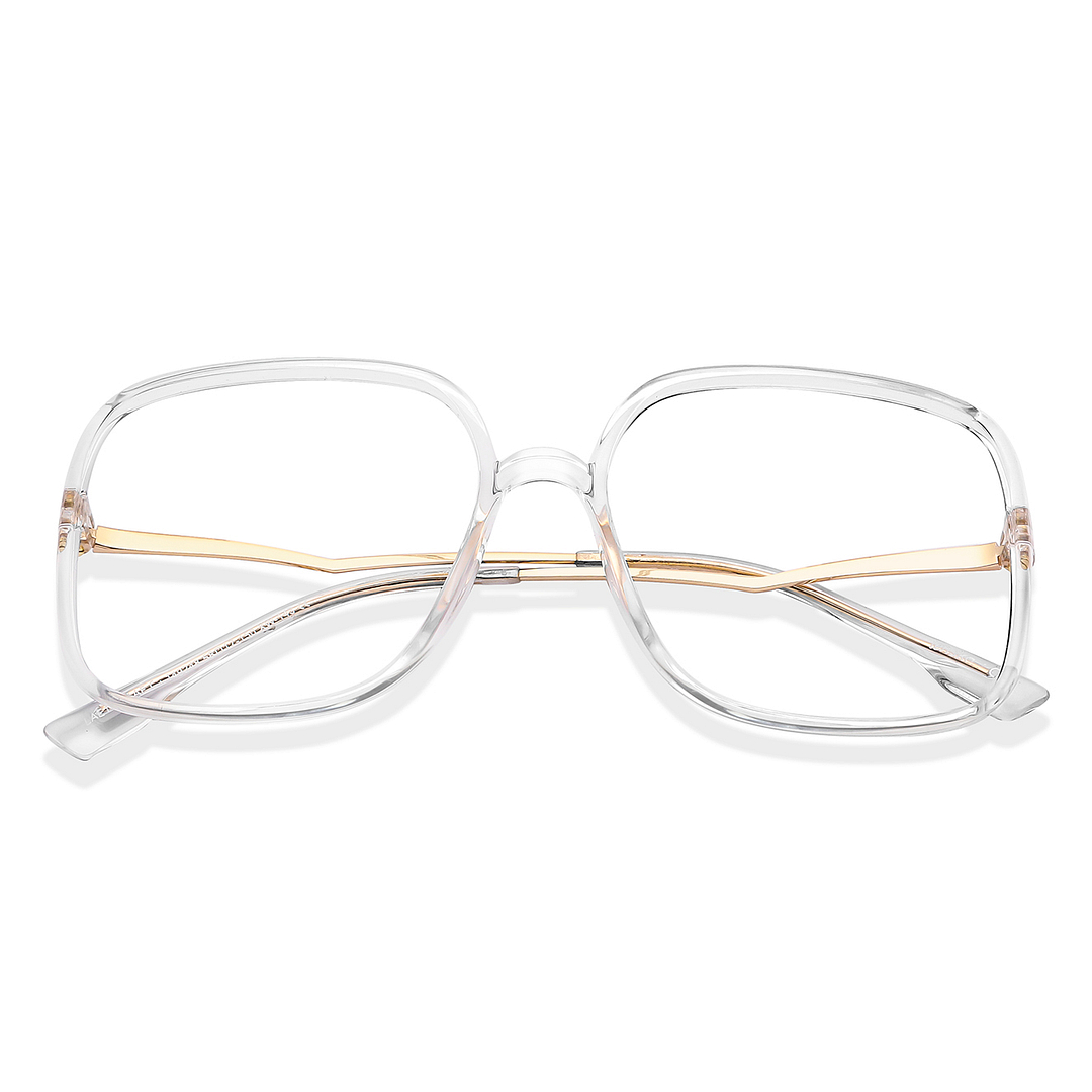 Lenskart Air Online Crystal Transparent Full Rim Square left side