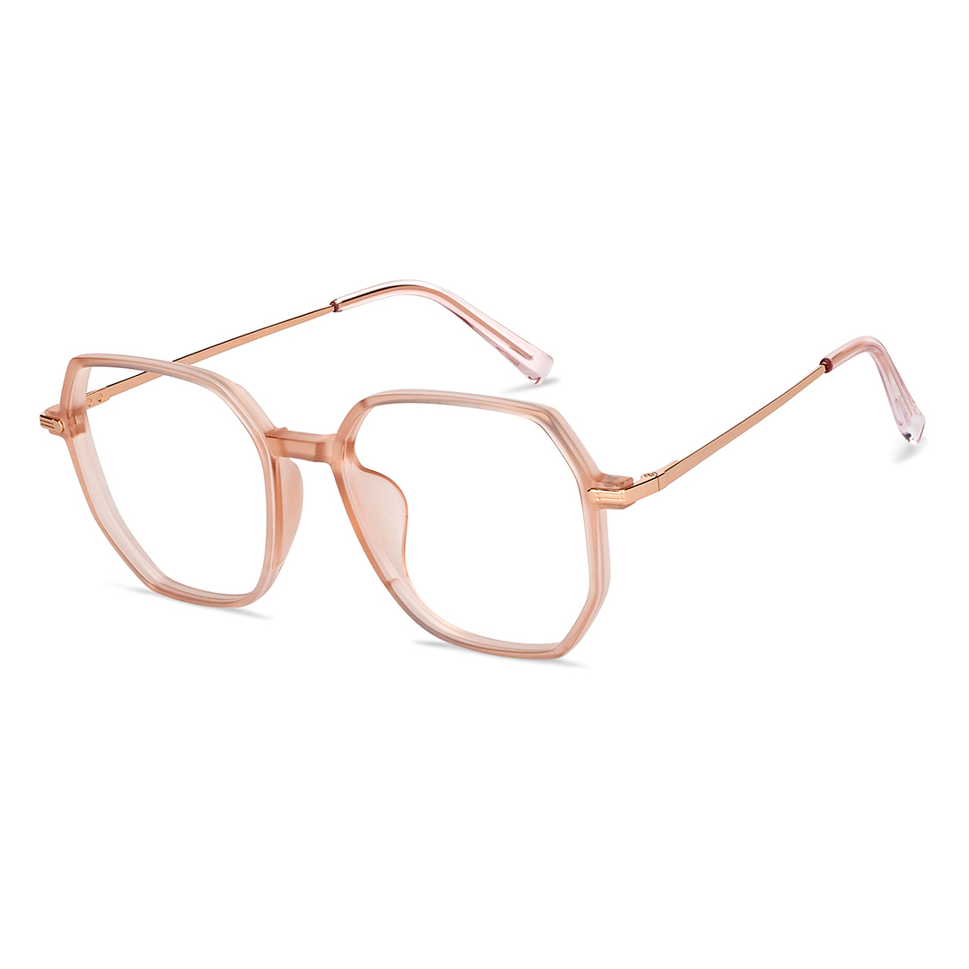 Lenskart Air Online Pink Transparent Full Rim Geometric right side