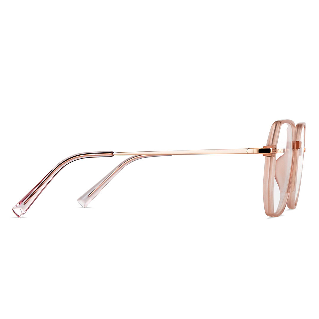 Lenskart Air Online Pink Transparent Full Rim Geometric left side