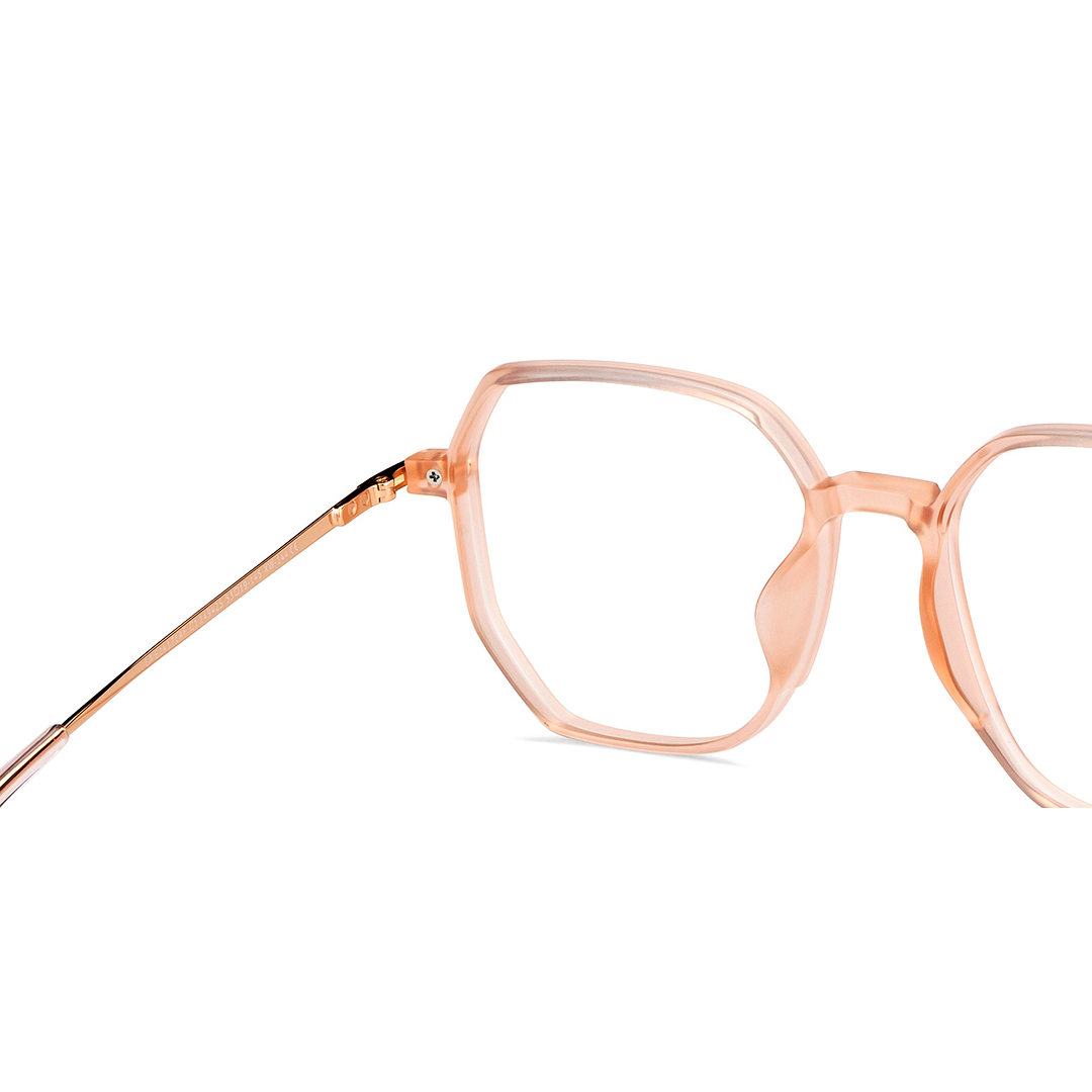 Lenskart Air Online Pink Transparent Full Rim Geometric right side
