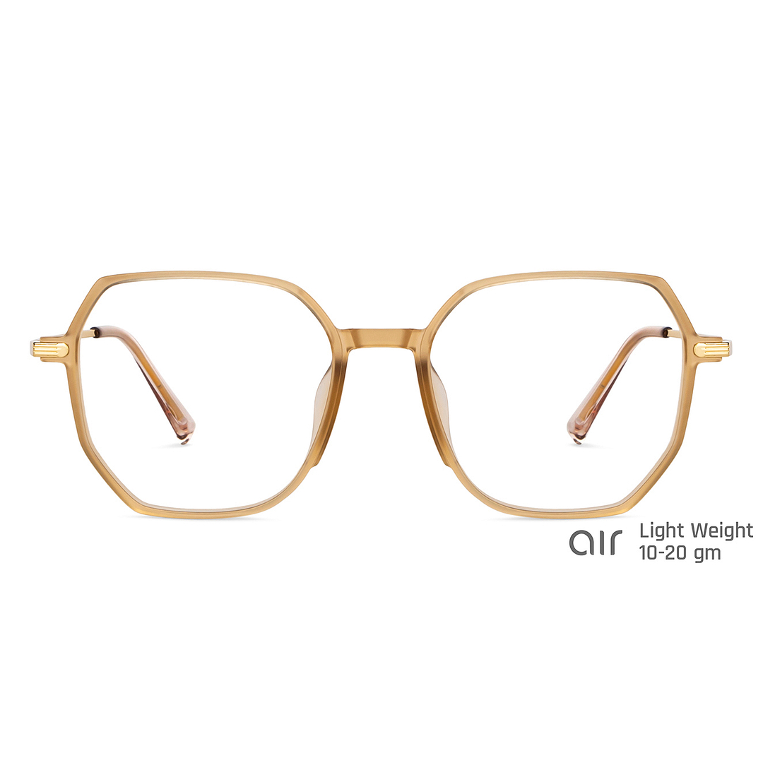Lenskart Air Online Brown Transparent Full Rim Geometric right side
