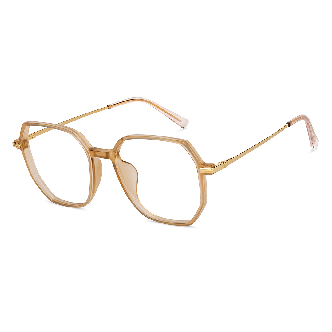 Lenskart Air Online Brown Transparent Full Rim Geometric right side