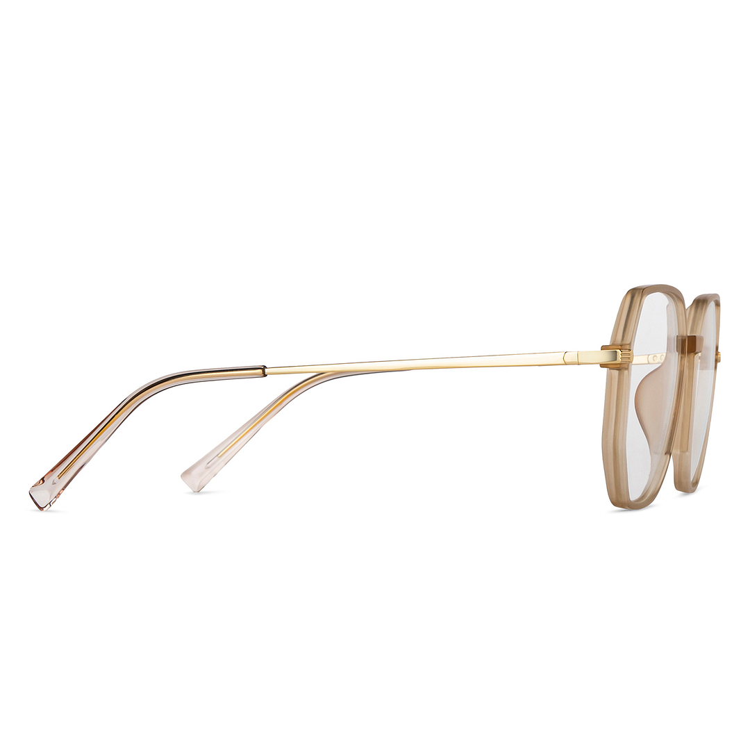 Lenskart Air Online Brown Transparent Full Rim Geometric left side