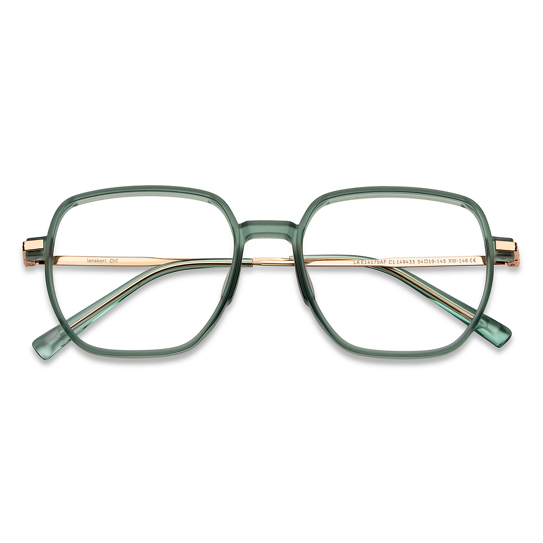 Lenskart Air Online Green Full Rim Square left side