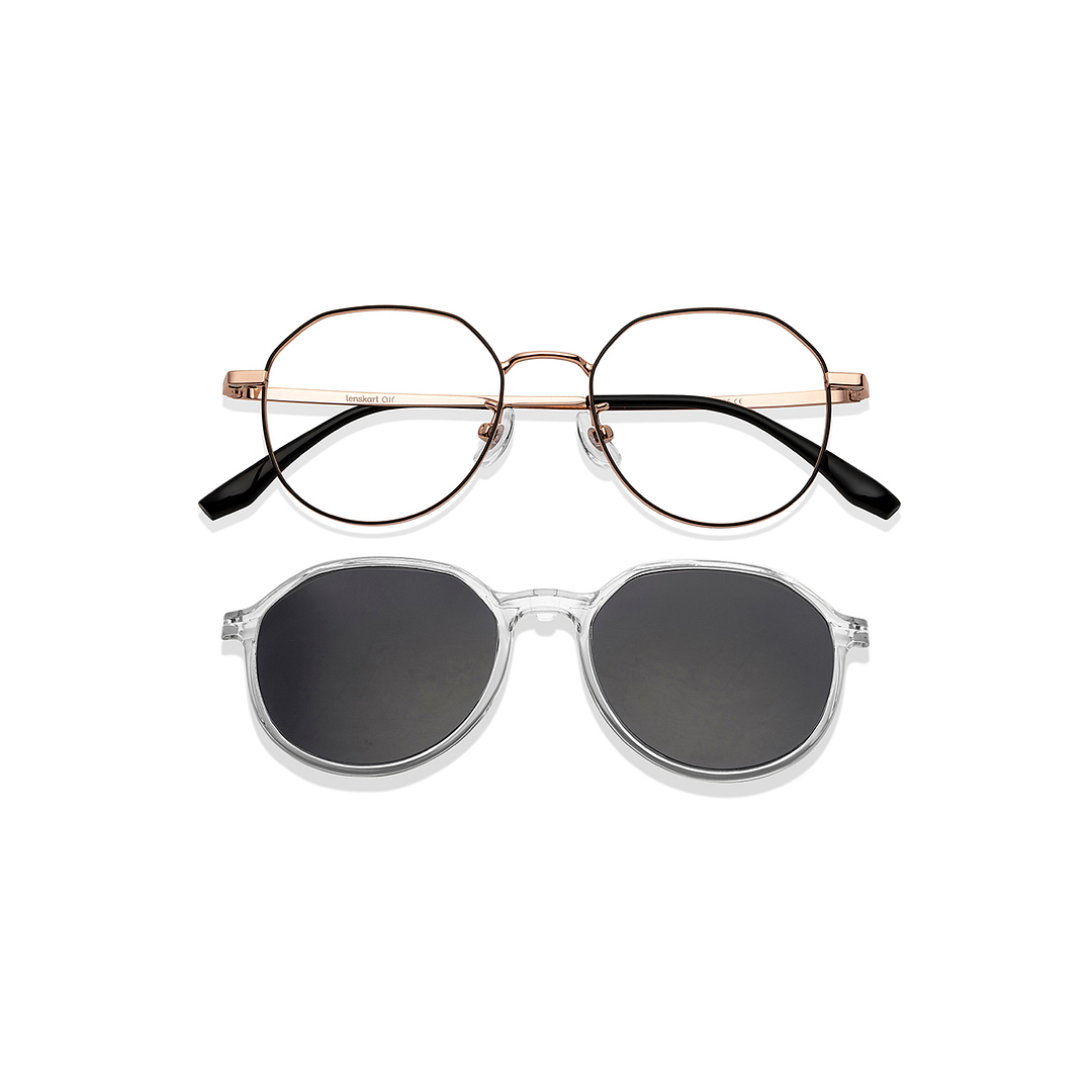 Lenskart Air Online Black Full Rim Round right side