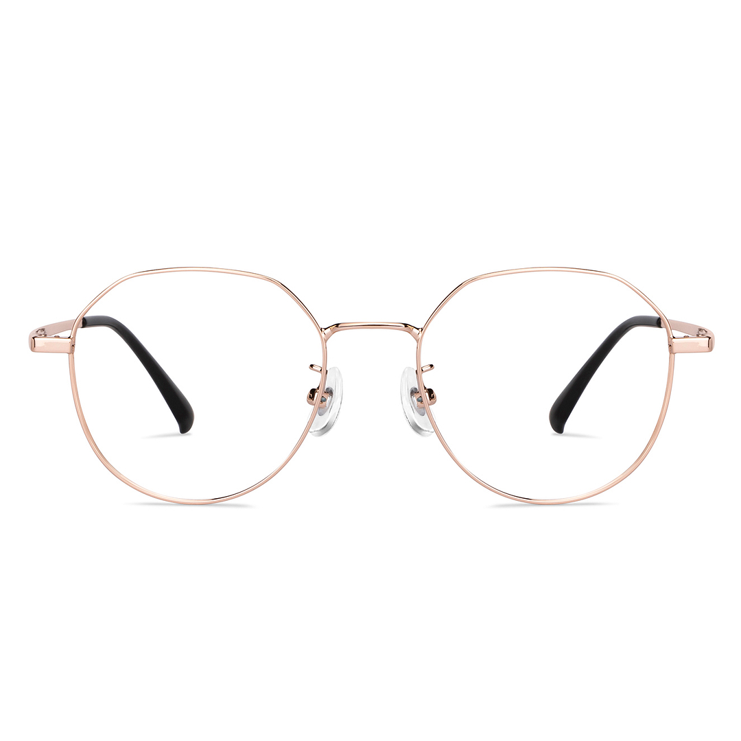 Lenskart Air Online Gold Full Rim Round left side