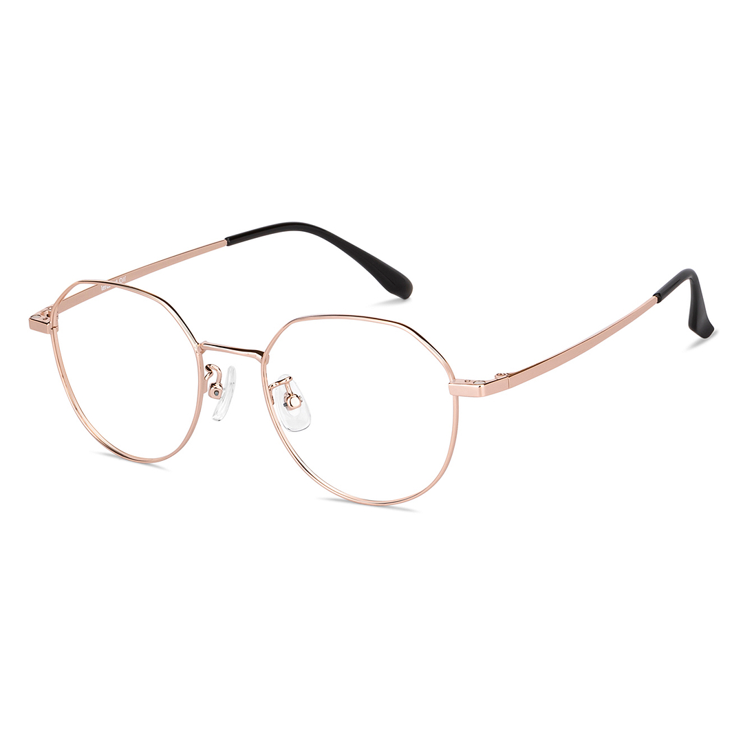 Lenskart Air Online Gold Full Rim Round right side