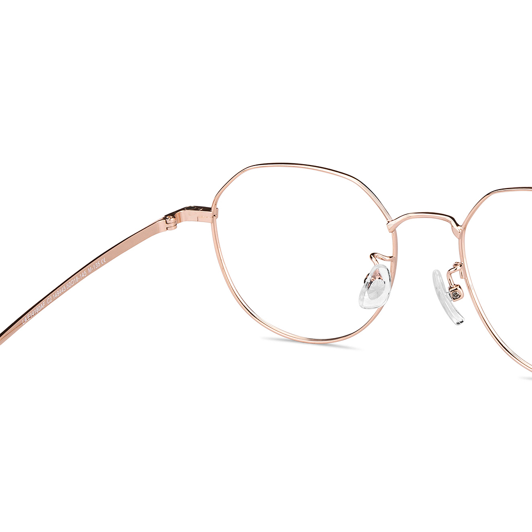 Lenskart Air Online Gold Full Rim Round right side
