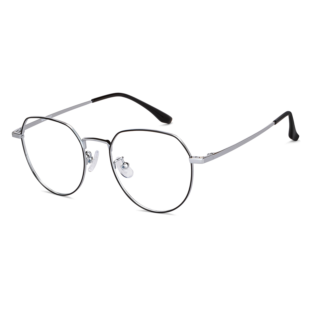 Lenskart Air Online Dark Gunmetal Full Rim Round left side