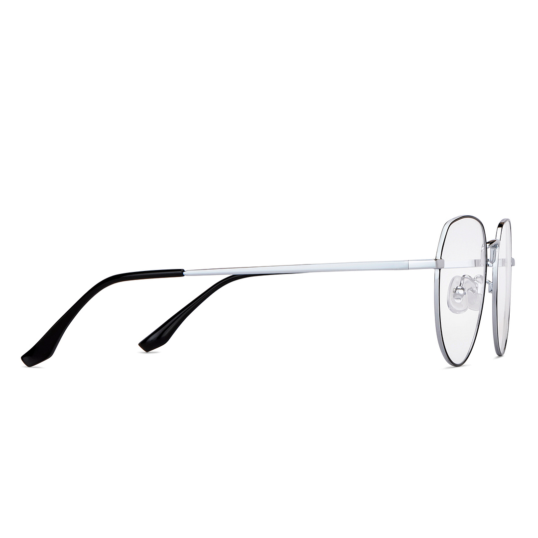 Lenskart Air Online Dark Gunmetal Full Rim Round left side