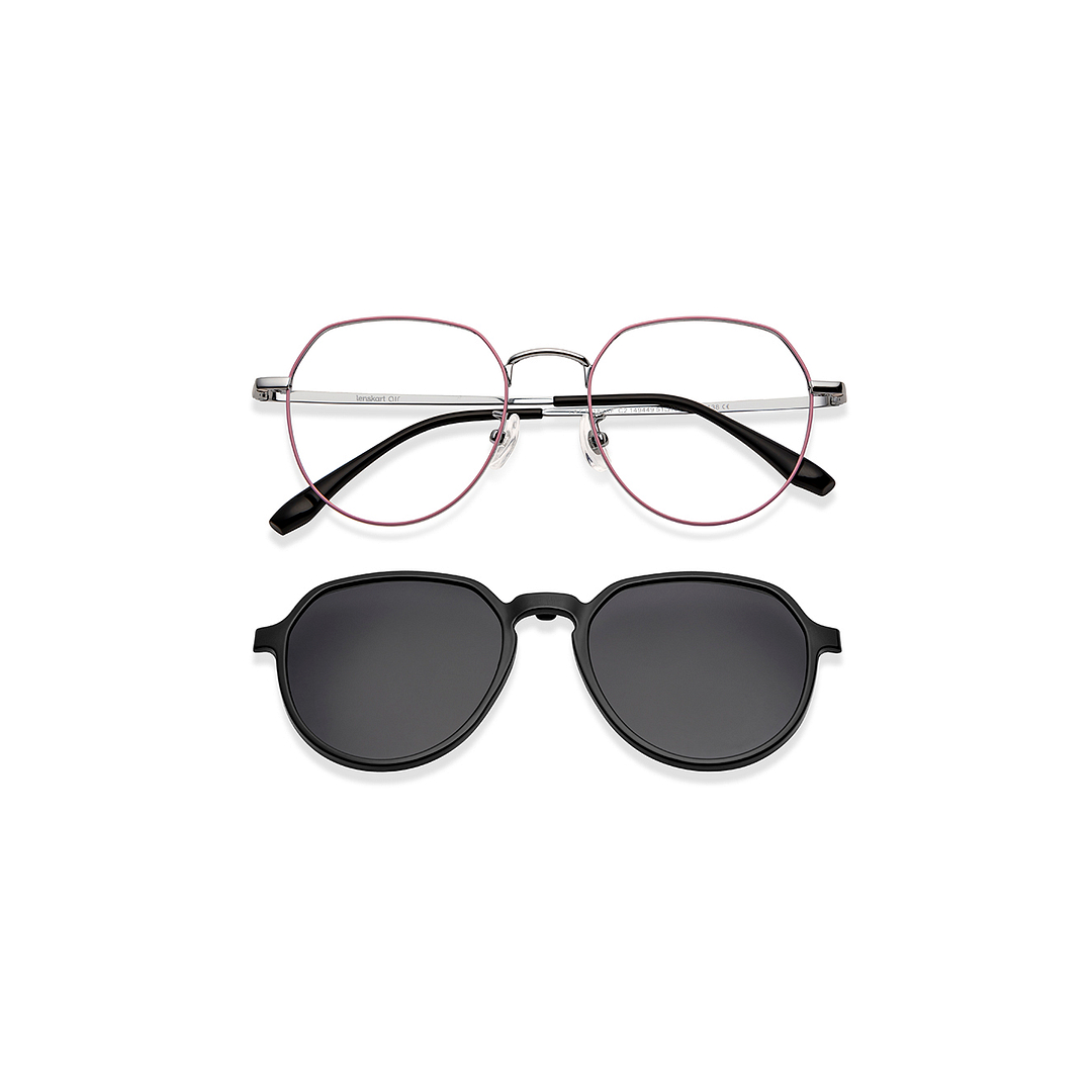 Lenskart Air Online Silver Full Rim Round right side