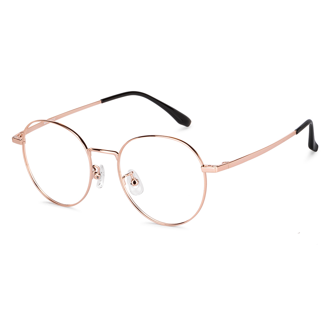 Lenskart Air Online Gold Full Rim Round right side