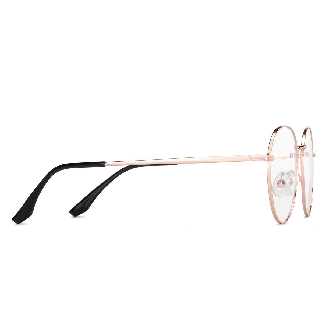 Lenskart Air Online Gold Full Rim Round left side