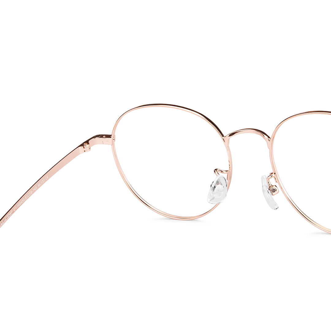 Lenskart Air Online Gold Full Rim Round right side