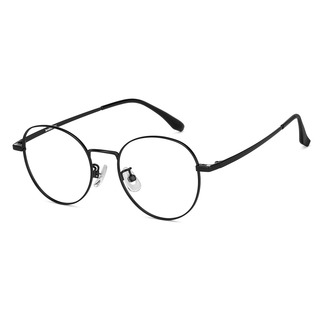 Lenskart Air Online Black Full Rim Round left side