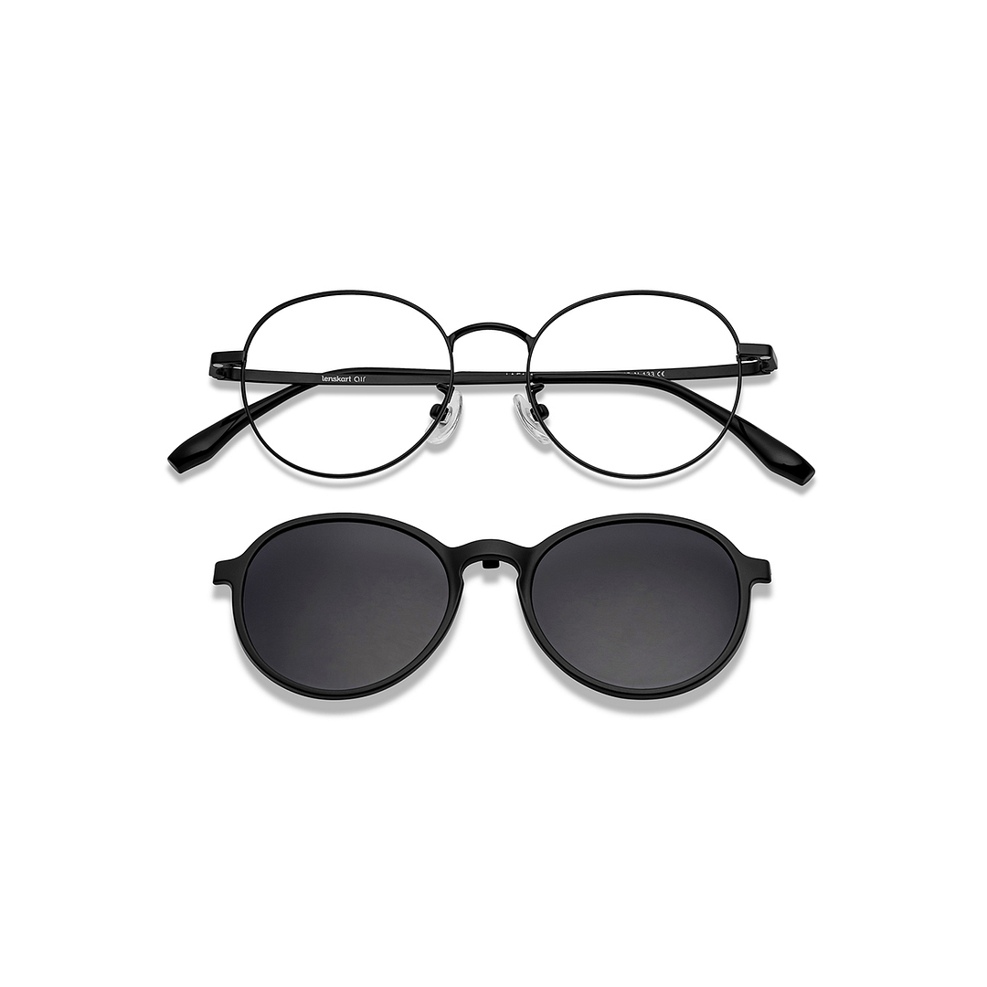 Lenskart Air Online Black Full Rim Round right side