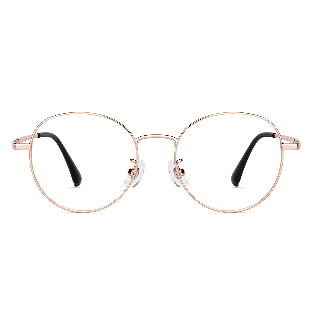 Lenskart Air Online Gold Full Rim Round left side