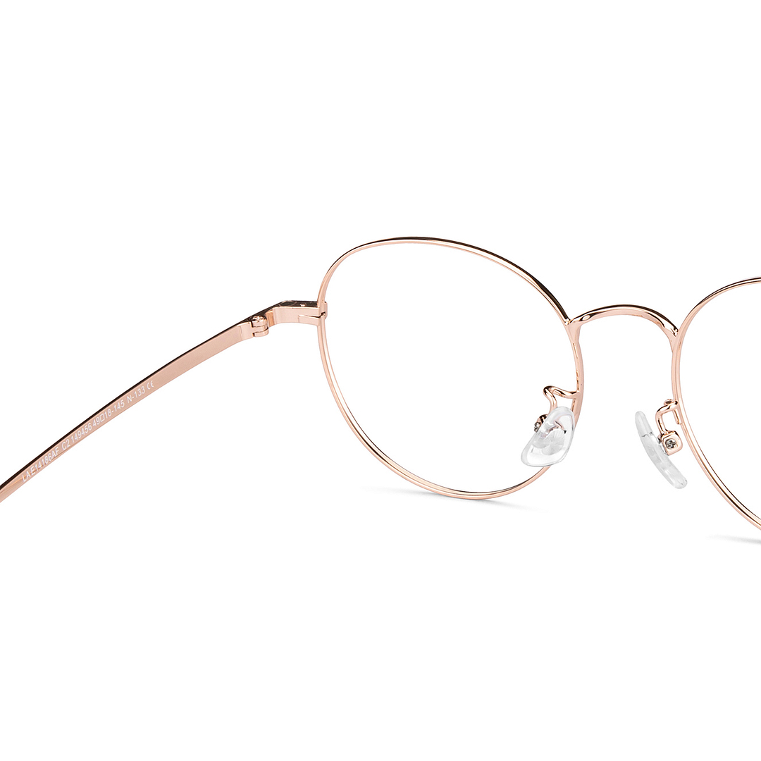 Lenskart Air Online Gold Full Rim Round right side