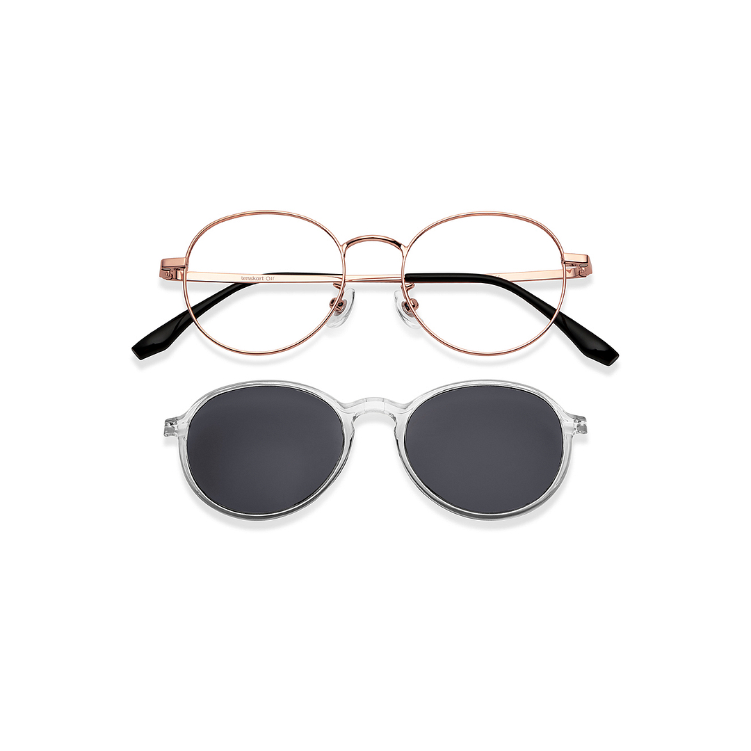 Lenskart Air Online Gold Full Rim Round right side