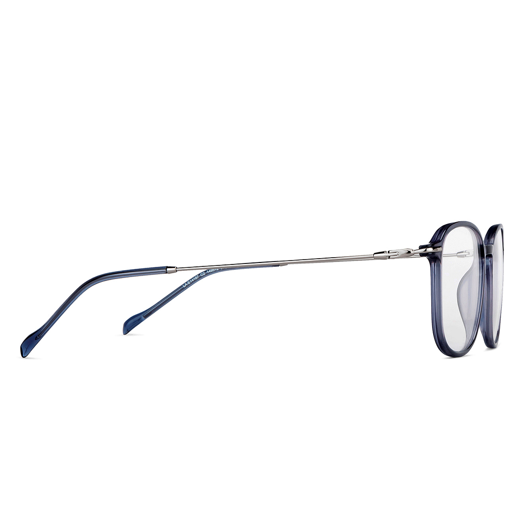 Lenskart Air Online Blue Transparent Full Rim Square left side