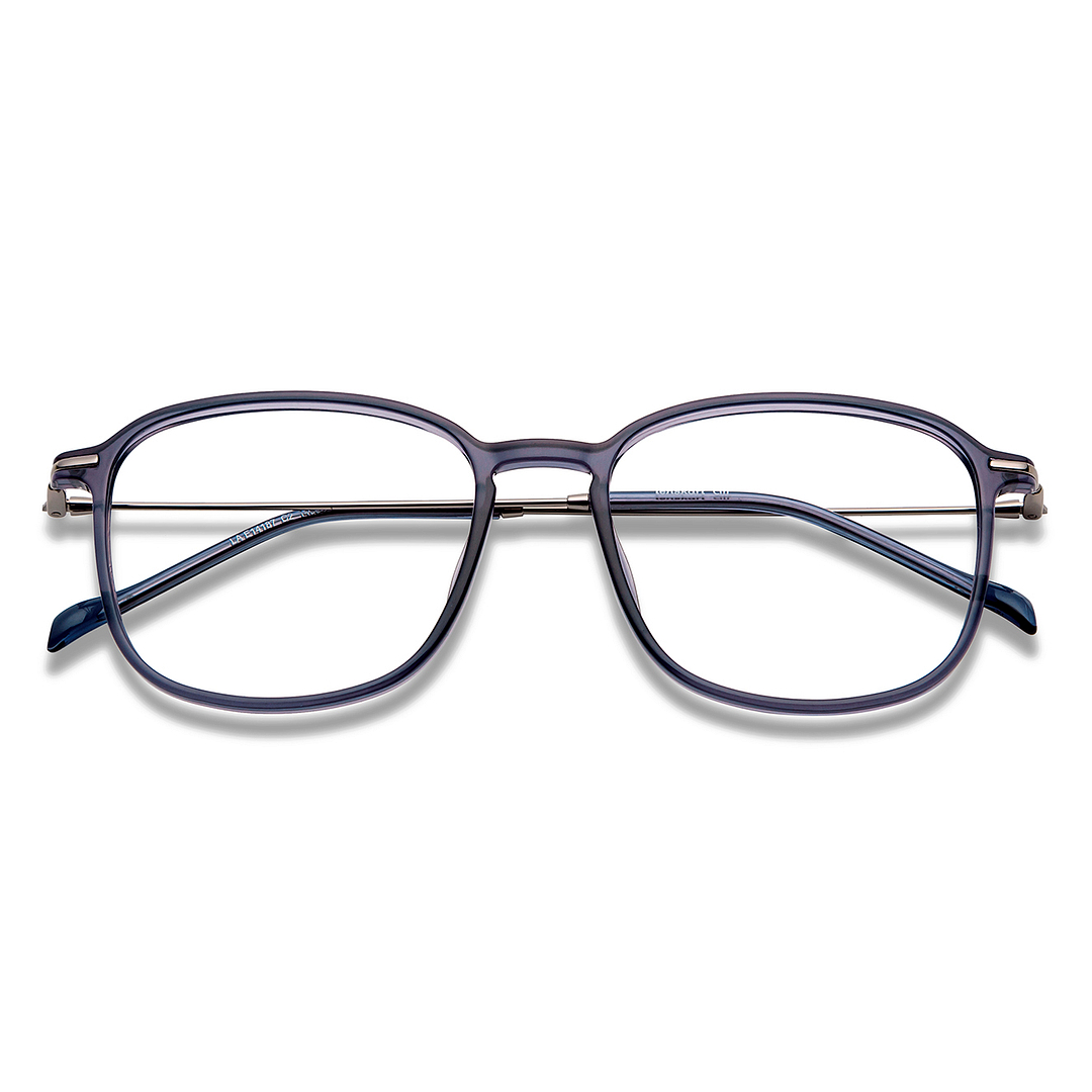 Lenskart Air Online Blue Transparent Full Rim Square left side