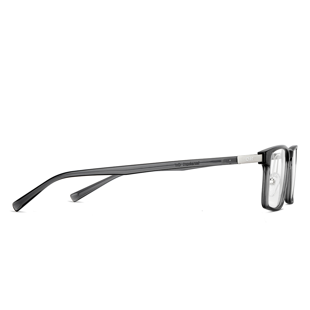 Lenskart Air Online Gray Transparent Full Rim Rectangle left side