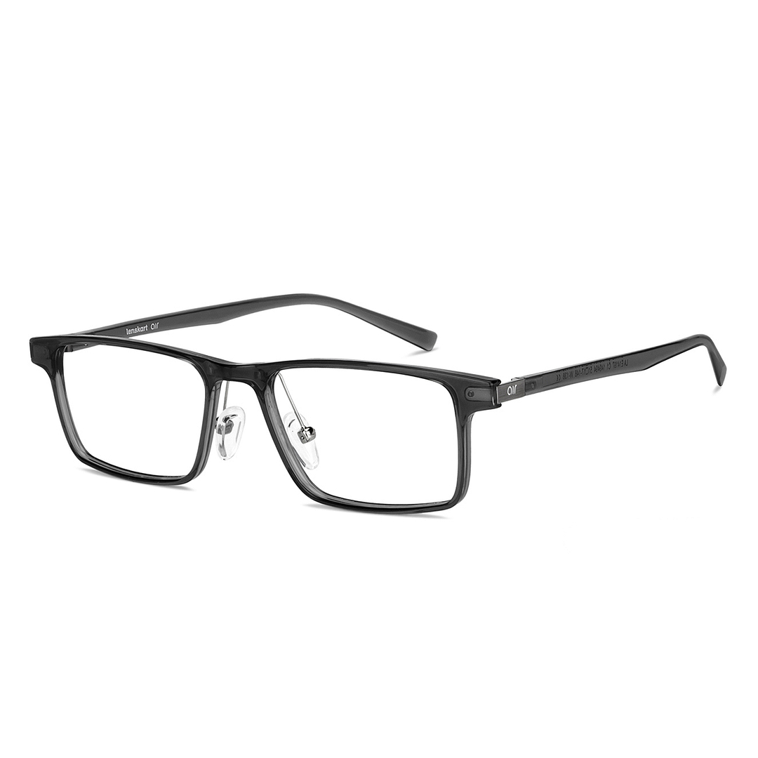 Lenskart Air Online Gray Transparent Full Rim Rectangle right side