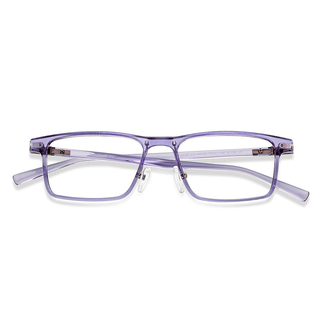 Lenskart Air Online Blue Transparent Full Rim Rectangle left side