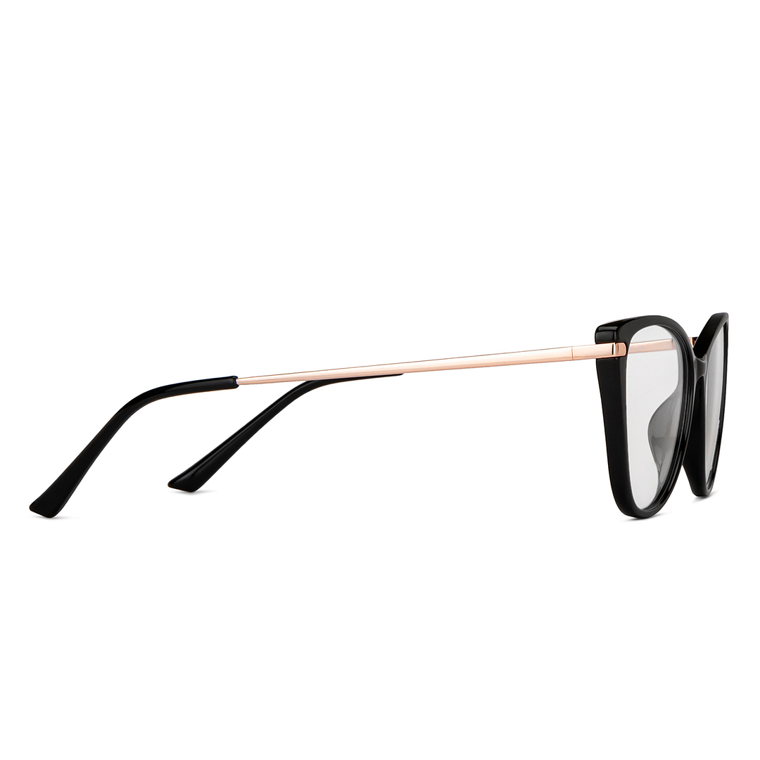 Lenskart Air Online Black Full Rim Cat Eye left side