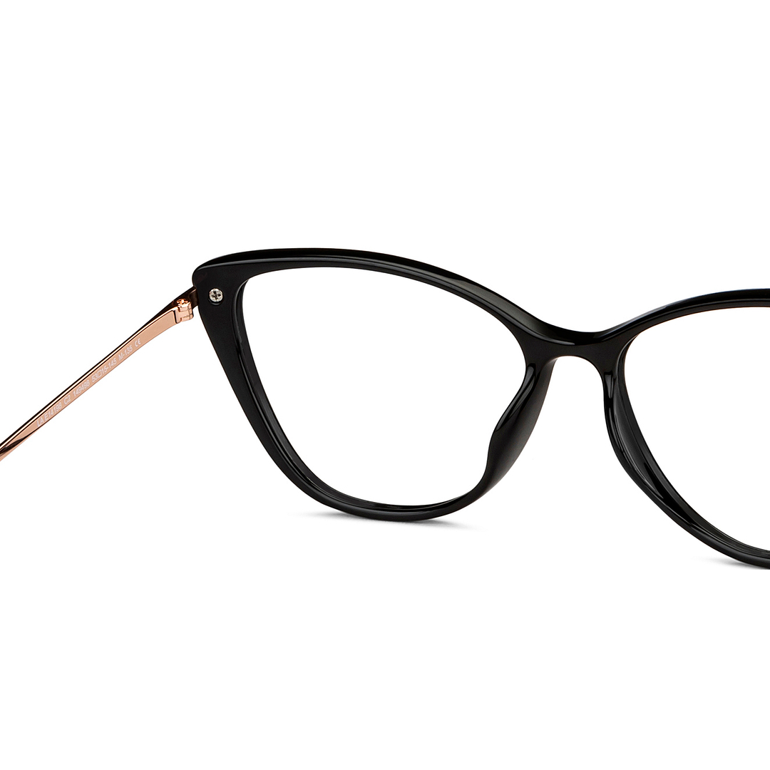 Lenskart Air Online Black Full Rim Cat Eye right side