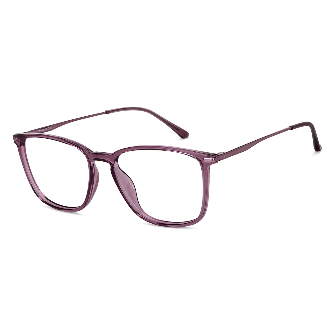 Lenskart Air Online Purple Transparent Full Rim Square right side