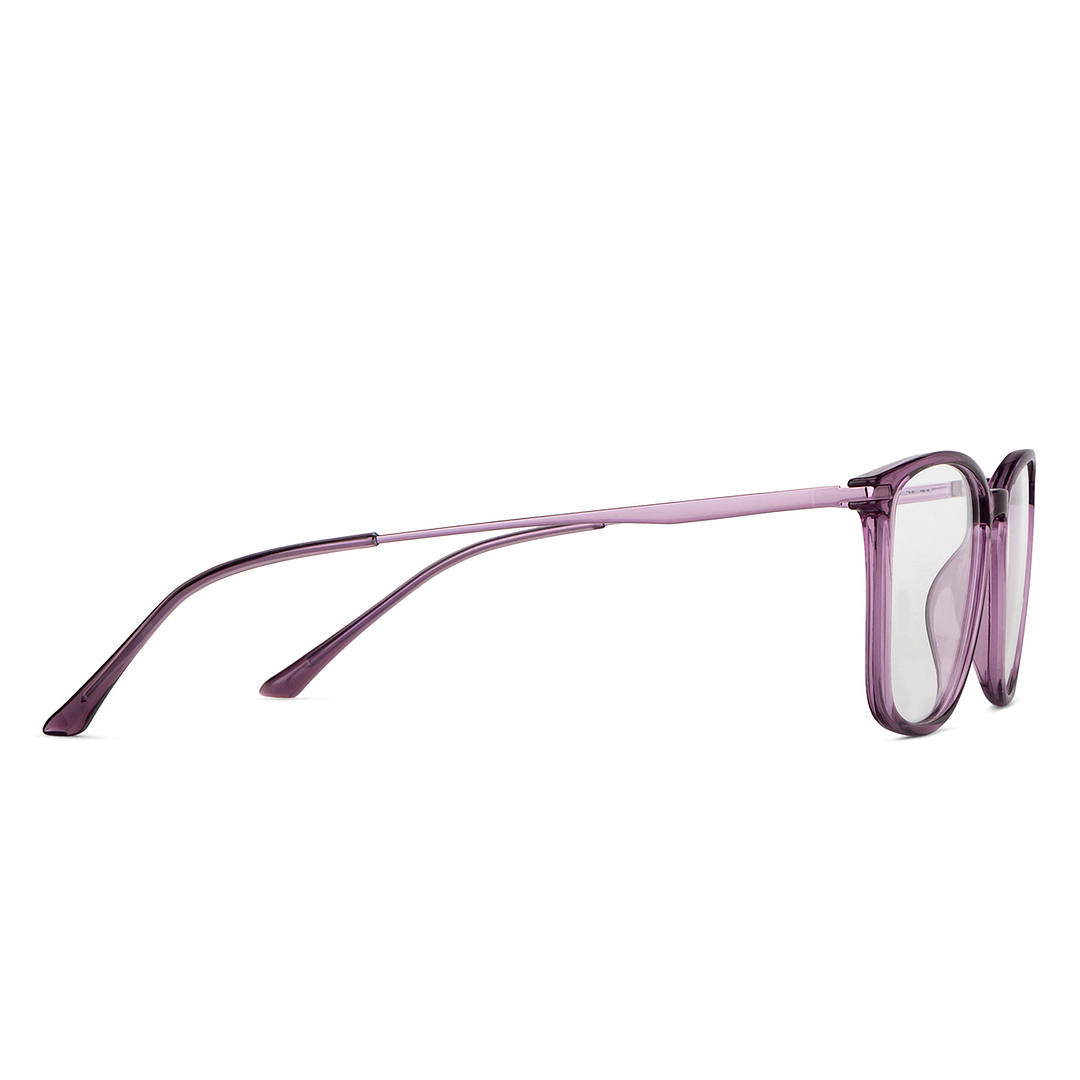Lenskart Air Online Purple Transparent Full Rim Square left side